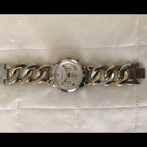 Two tone chain link Michael Kors watch band